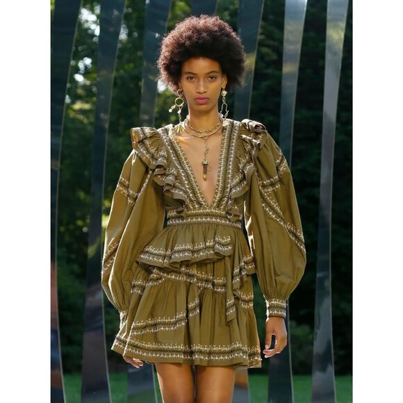 Ulla Johnson Dresses & Skirts - NEW✨ ULLA JOHNSON • Anais Olive Mini Dress • Womens 10/12